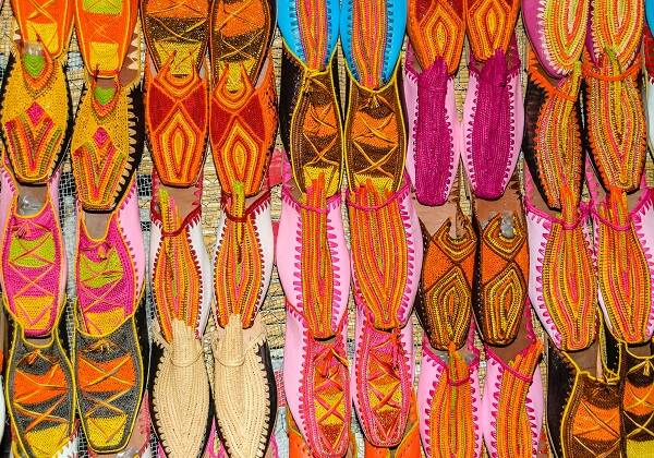Babouches marocaines colorées