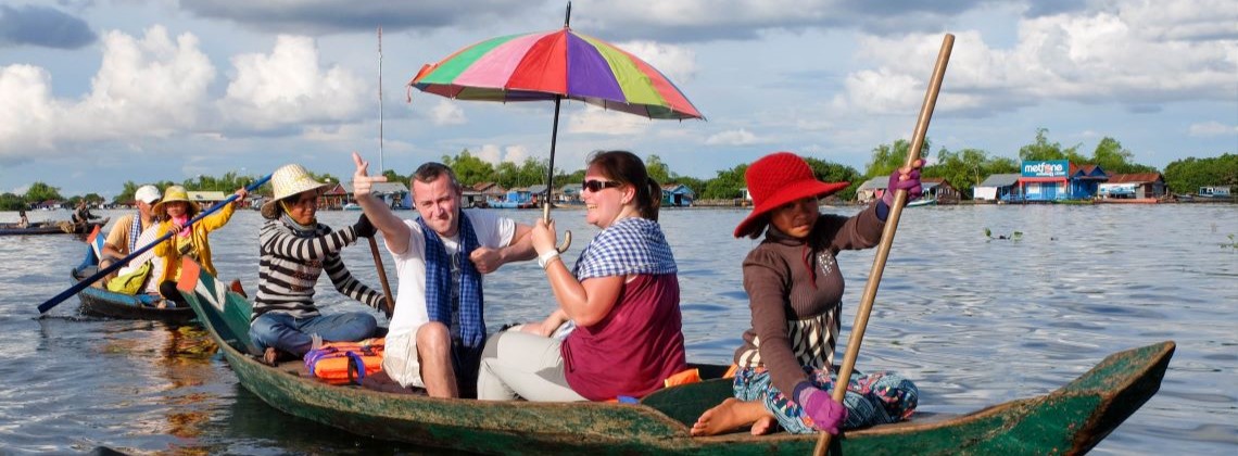 Promenade en barque - Voyage solidaire Cambodge