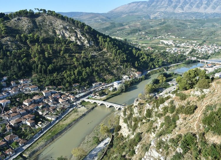 Ville de Berat en Albanie