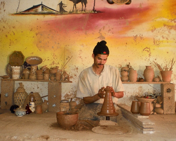 Potier en plein travail