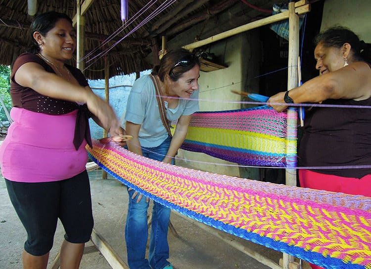 Tissage hamac au Mexique, voyage solidaire