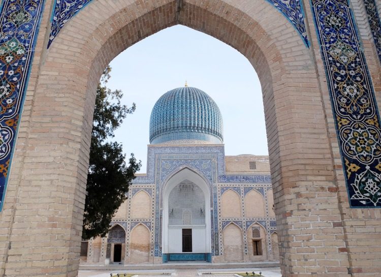 Monument dans la ville de Samarkand