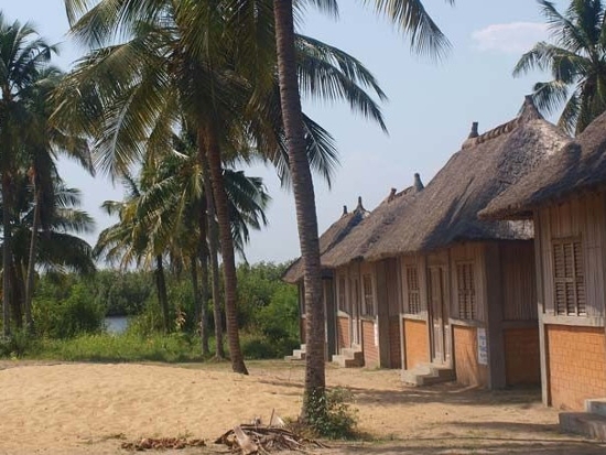 Maison traditionnelle au village d'Avlékété au Bénin