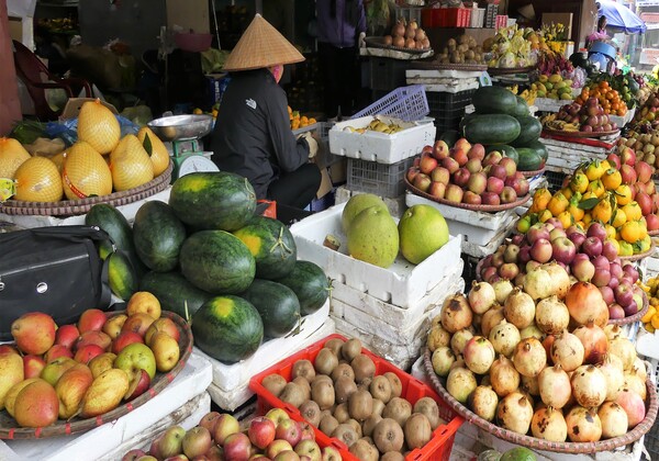 Marché de fruits et légumes Vietnam