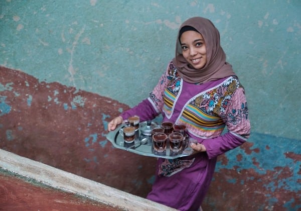 Service thé - Accueil villageois Égypte
