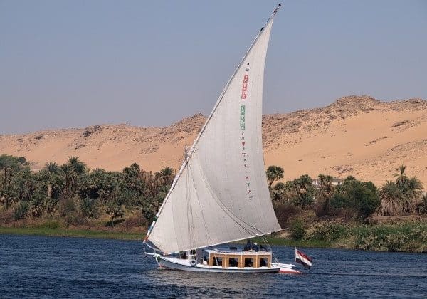 Felouque bateau à voile Nil Égypte - TDS Voyage